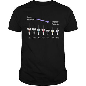 Phlebotomist Rude Patients To Friendly Patients Shirt
